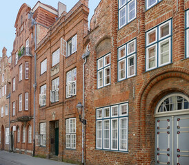 Fototapeta na wymiar Houses in Lübeck