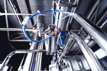 Craft beer brewing equipment in privat brewery