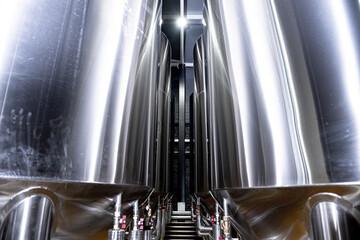 Craft beer brewing equipment in privat brewery