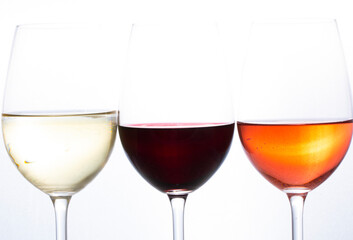 glasses of red wine