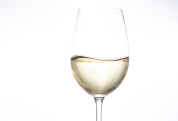 White wine glass. Background. Wine. 