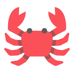 crab flat icon