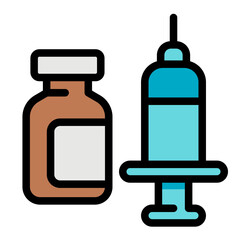 Obraz premium medical filled outline icon