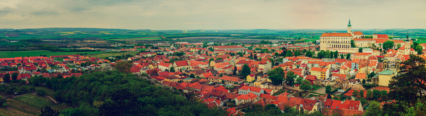 Fototapeta na wymiar Mikulov city view