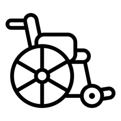 wheelchair outline icon