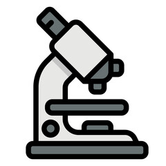 microscope filled outline icon