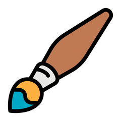 paintbrush filled outline icon