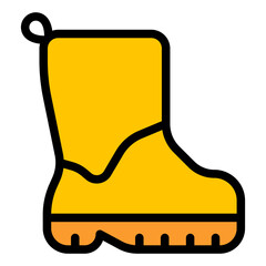 boots filled outline icon
