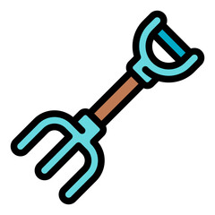 pitchfork filled outline icon