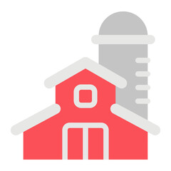 barn flat icon
