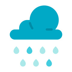 rain flat icon