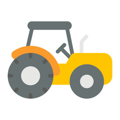 tractor flat icon