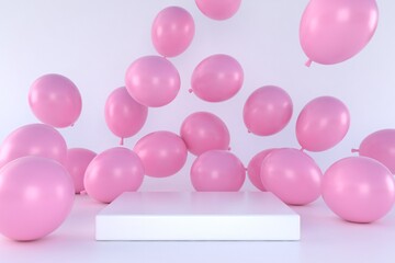 Abstract pastel color background, minimalist mockup for podium,modern stage, display or showcase, 3d rendering.