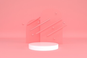 Abstract pastel color background, minimalist mockup for podium,modern stage, display or showcase, 3d rendering.
