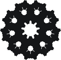 circle abstrack pattern simple and modern