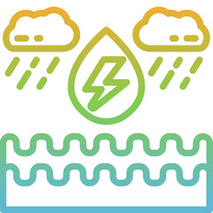 wave power gradient icon