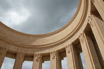 Fototapeta premium US WW1 monument at butte de montsec in (france) 