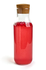 Cranberry compote, isolated on white background. High resolution image.