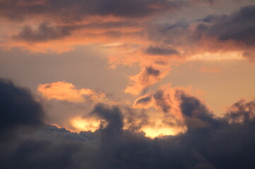 Obraz premium orange sunset