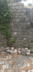 
Castle stone wall texture, old house