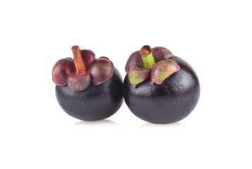 mangosteen isolated on white background