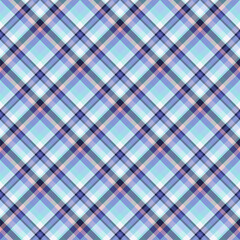Plaid seamless pattern. Vector background of textile ornament. Flat fabric design.