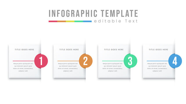 Colorful Business Info graphic design template Vector with icons and options or steps. Can be used for process diagram, presentations, work-flow layout, banner, flowchart, info graph