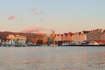 Fototapeta premium Lovely sunset in Bergen