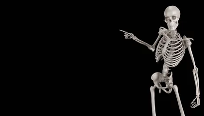 Fotobehang skeleton posing 3d render  © dada_design