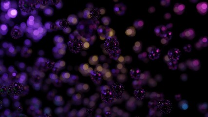 3D render Coronavirus 2019-nCov and coronaviruses influenza medical health pandemic virus in microscope virus close up