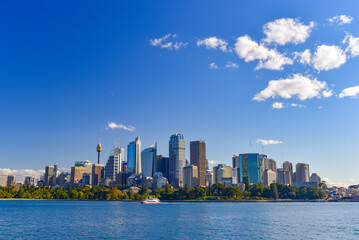 Skyline of Sydney central business district in New South Wales, Australia