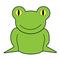 A cartoon frog