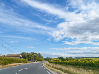 road in the countryside - France - 2021