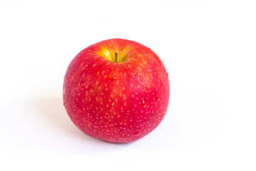 Red apple isolated on a white background.