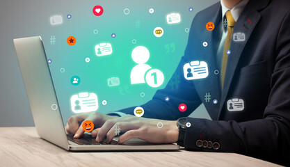 Hand surfing on the social media