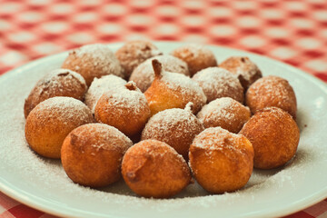 Fritule, little Croatian doughnuts, are a popular sweet fried bakery in Croatia, especially over the Christmas period.