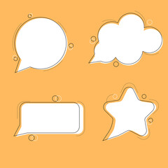 Balloon dart icon set