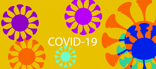 Corona virus background, deadly virus, dangerous disease.