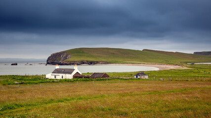 Shetland The Crook from Melby Kirk