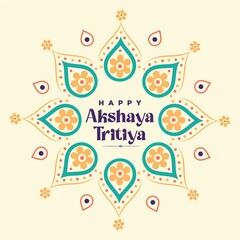Banner Design Akshaya Tritiya Festival Wishing Card Template