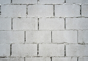 Photo Cement Walkway white Brick Construction ,Background