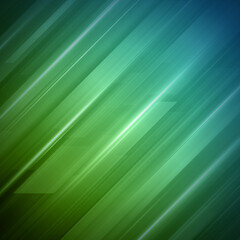 Abstract Geometric Green Stripes Background Colorful Futuristic Design Steel Lines Sliding Down
