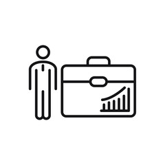 career icons symbol vector elements for infographic web