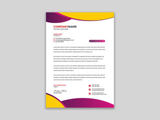 Professional Business Letterhead Design, Modern letterhead template