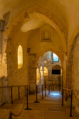 Fototapeta premium Sanctuary of San Michele Arcangelo, UNESCO site, Monte Santangelo, Puglia, Italy