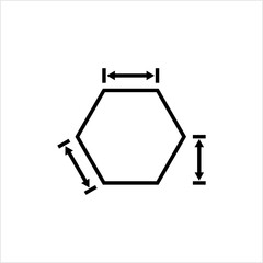 Dimension Icon, Mathematical Space , Distance Between Coordinates
