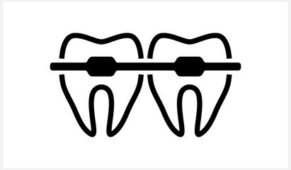 Tooth clipart isolated on white. Vector stock illustration. EPS 10