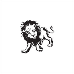 Obraz premium Lion logo design vector template.