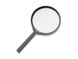 magnifying glass with black frame