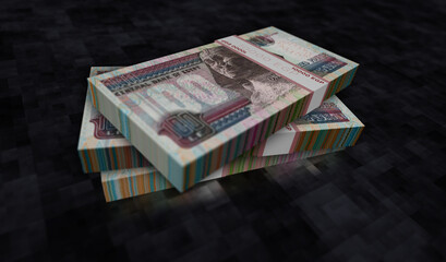 Egyptian Pound money banknotes pack illustration